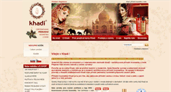 Desktop Screenshot of khadi.cz