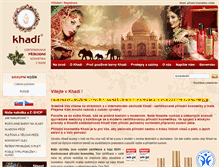 Tablet Screenshot of khadi.cz
