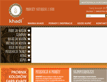 Tablet Screenshot of khadi.pl